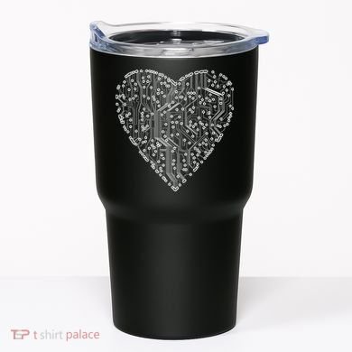 Circuit Board Heart Tumbler