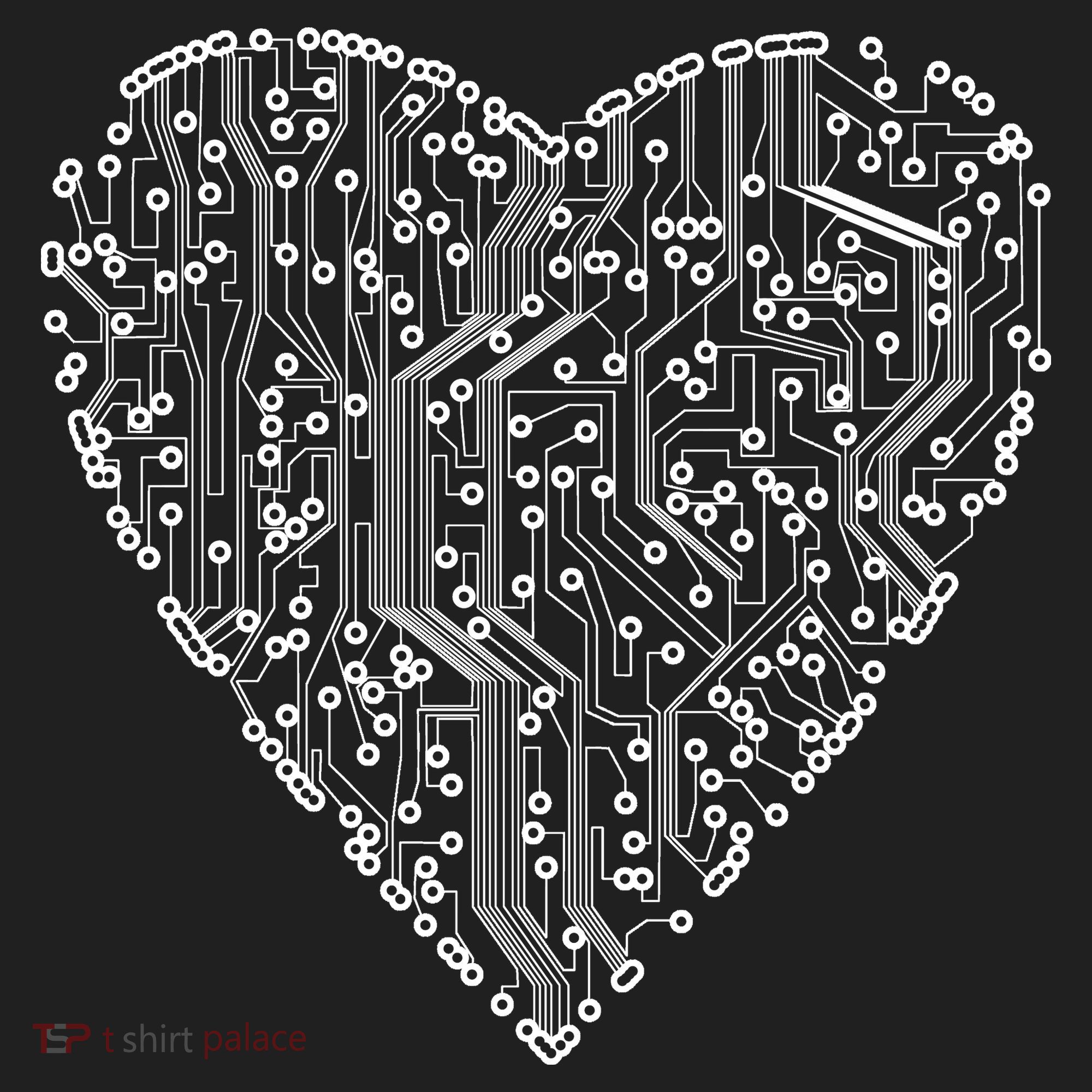 Circuit Board Heart Tumbler