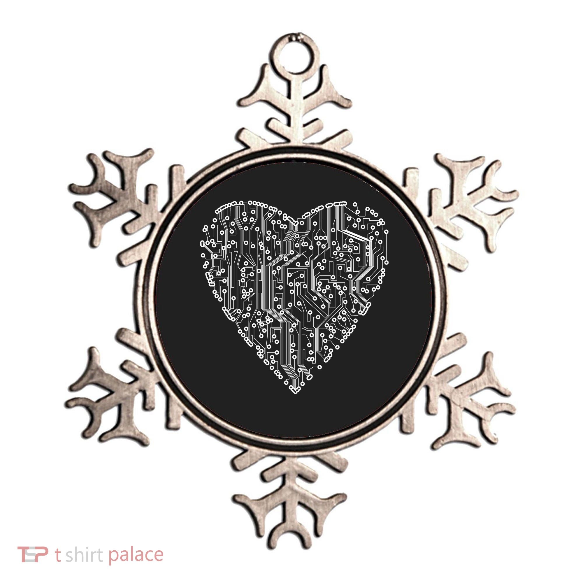 Circuit Board Heart Ornament