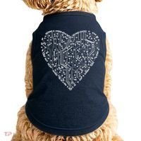Circuit Board Heart Doggie Tank thumb 0