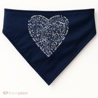 Circuit Board Heart USA-Made Doggie Bandana thumb 0