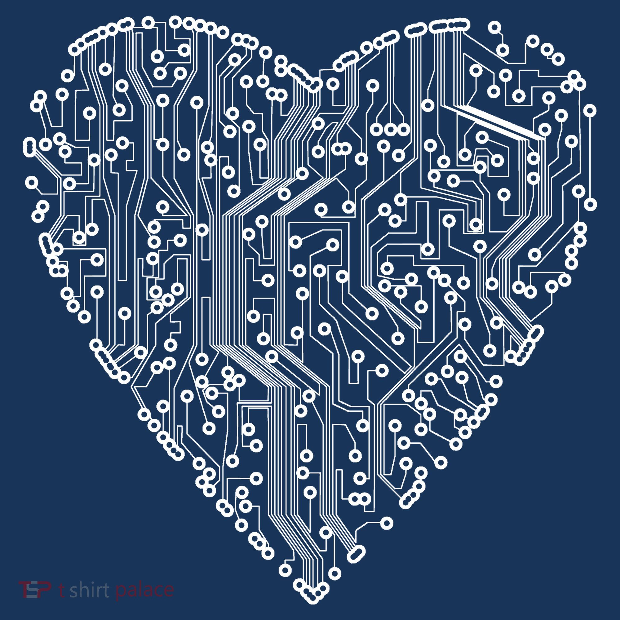 Circuit Board Heart Hoodie