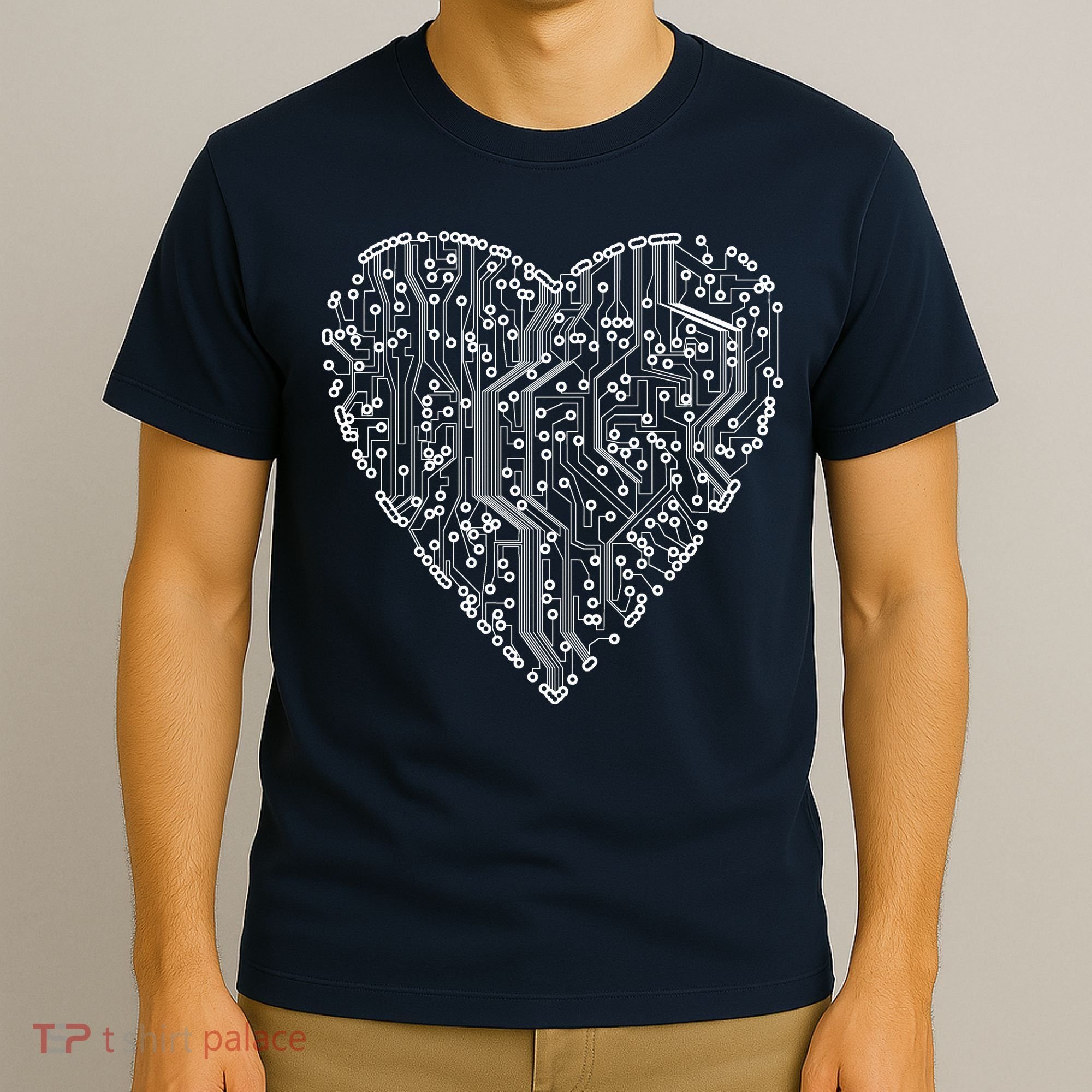 Circuit Board Heart T-Shirt