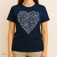 Circuit Board Heart T-Shirt thumb 4