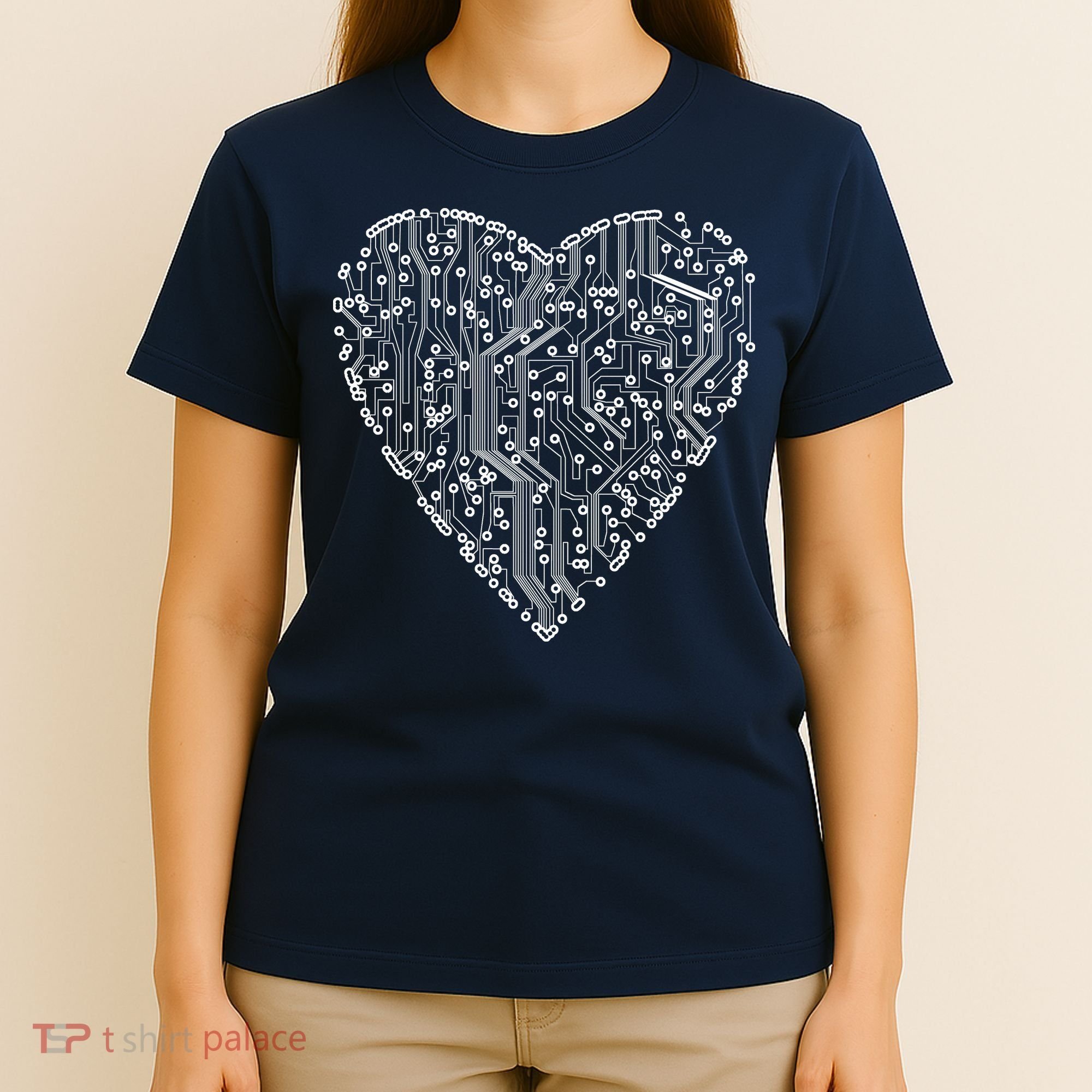 Circuit Board Heart T-Shirt