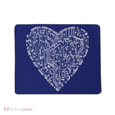 Circuit Board Heart Mousepad