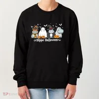 Cute Baby Hippo Moo Deng Fall Women's Sweatshirt thumb 0