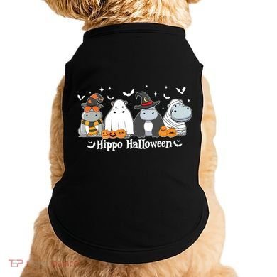 Cute Baby Hippo Moo Deng Fall Doggie Tank