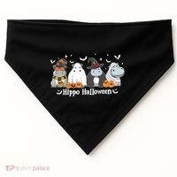 Cute Baby Hippo Moo Deng Fall USA-Made Doggie Bandana thumb 0