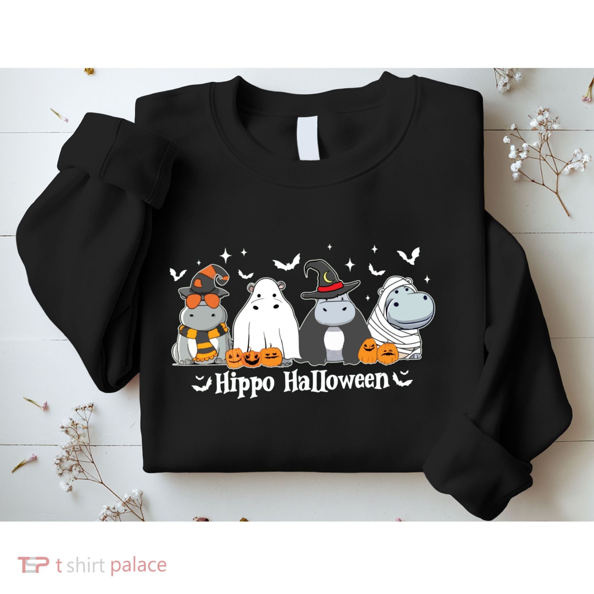 Cute Baby Hippo Moo Deng Fall Sweatshirt