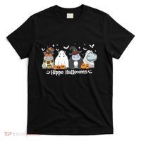 Cute Baby Hippo Moo Deng Fall T-Shirt thumb 0