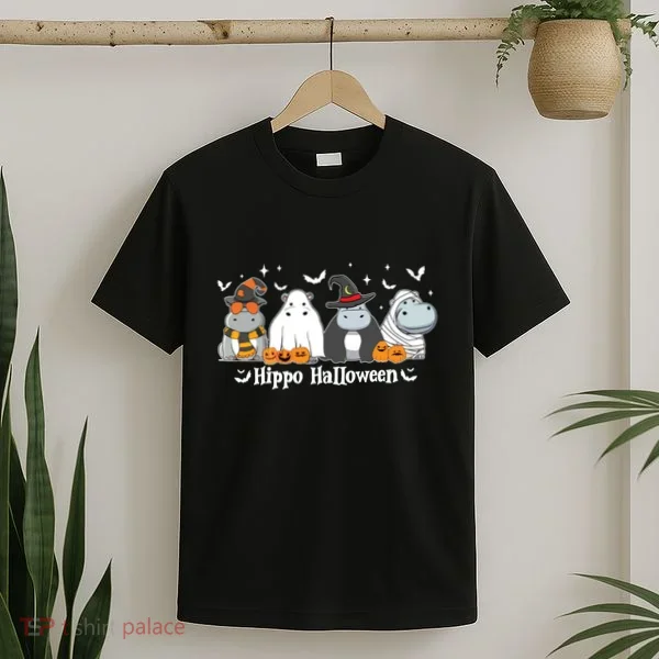Cute Baby Hippo Moo Deng Fall T-Shirt
