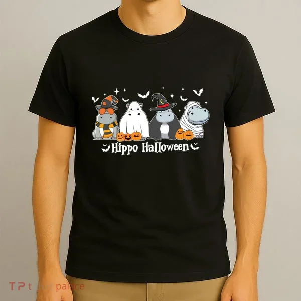 Cute Baby Hippo Moo Deng Fall T-Shirt