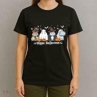 Cute Baby Hippo Moo Deng Fall T-Shirt thumb 4