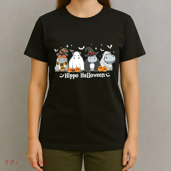 Cute Baby Hippo Moo Deng Fall T-Shirt