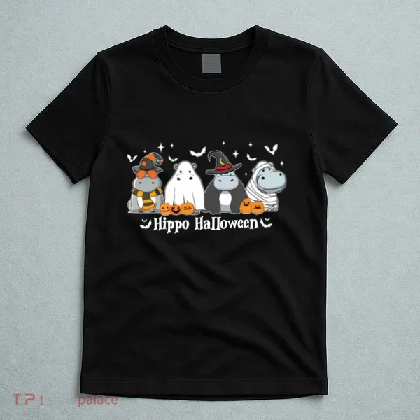 Cute Baby Hippo Moo Deng Fall T-Shirt