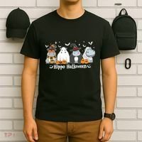 Cute Baby Hippo Moo Deng Fall T-Shirt thumb 6