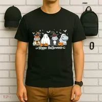 Cute Baby Hippo Moo Deng Fall T-Shirt thumb 6