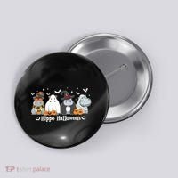 Cute Baby Hippo Moo Deng Fall Button thumb 0