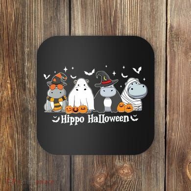 Cute Baby Hippo Moo Deng Fall Coaster