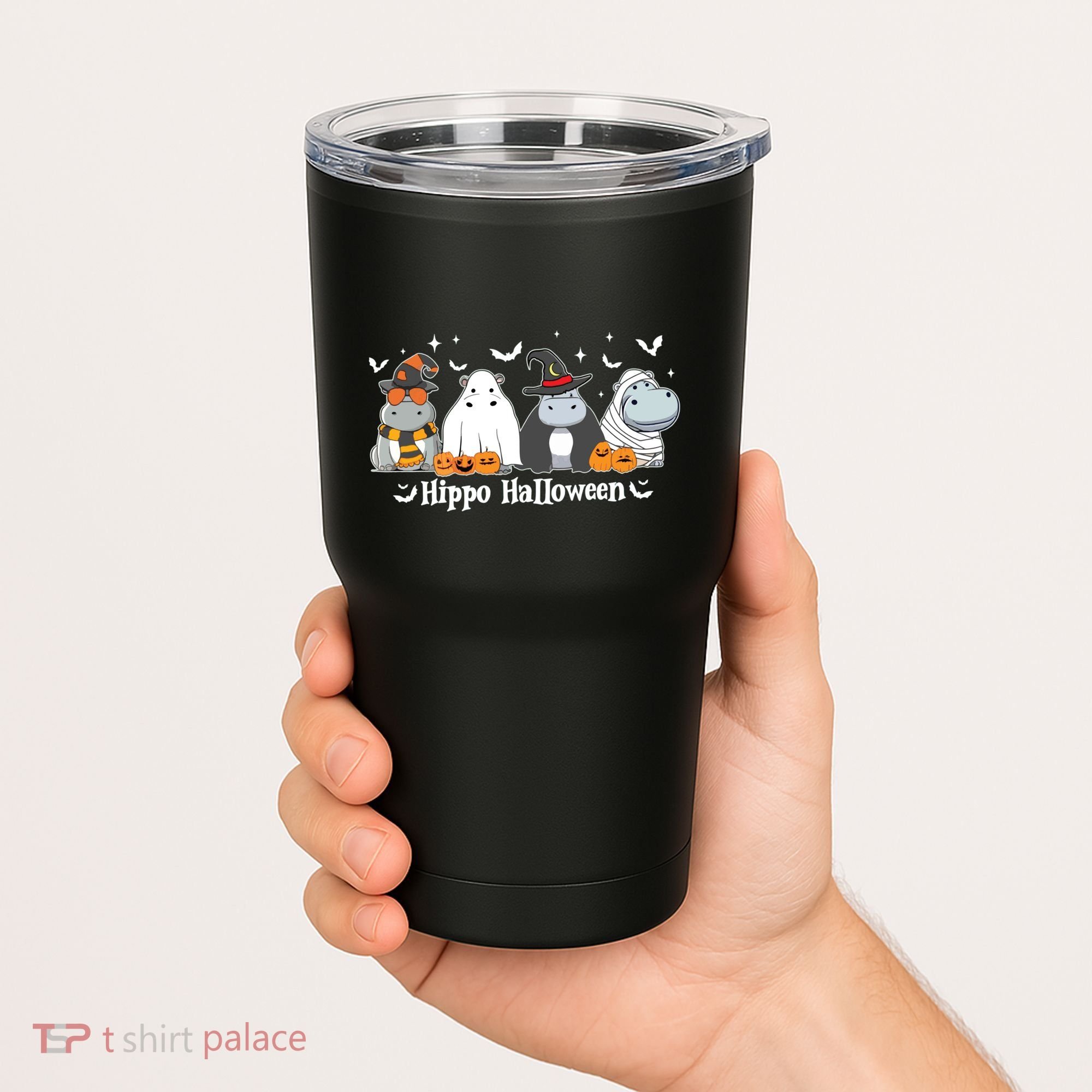 Cute Baby Hippo Moo Deng Fall Tumbler