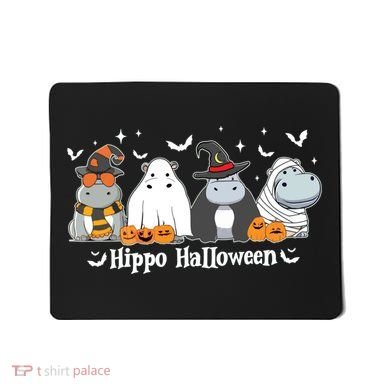 Cute Baby Hippo Moo Deng Fall Mousepad