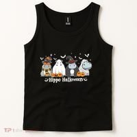 Cute Baby Hippo Moo Deng Fall Tank Top thumb 2