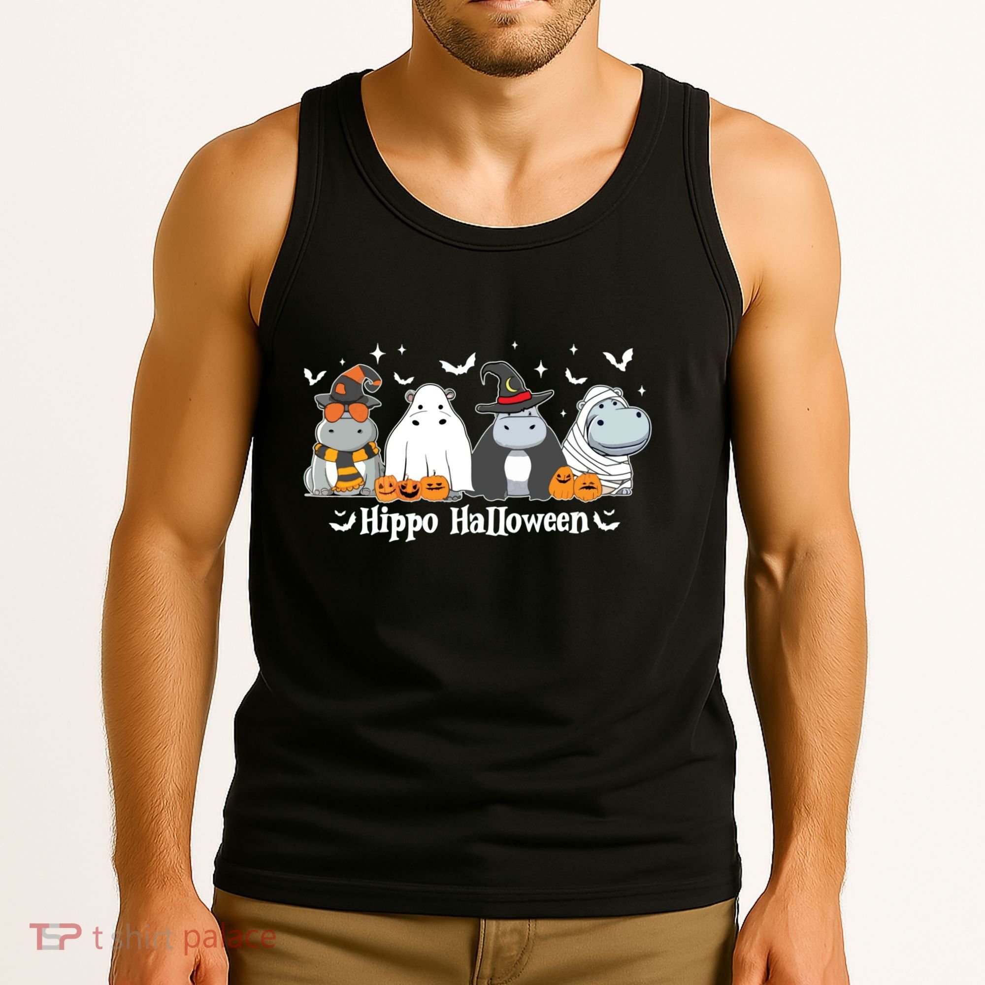 Cute Baby Hippo Moo Deng Fall Tank Top