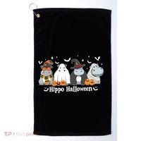 Cute Baby Hippo Moo Deng Fall Golf Towel thumb 0