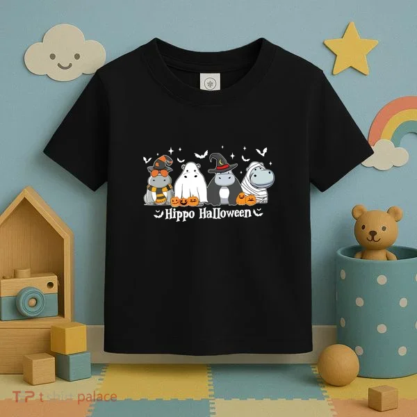 Cute Baby Hippo Moo Deng Fall Toddler T-Shirt