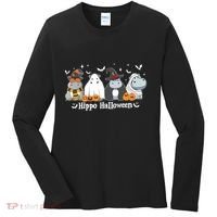 Cute Baby Hippo Moo Deng Fall Women's Long Sleeve Shirt thumb 0