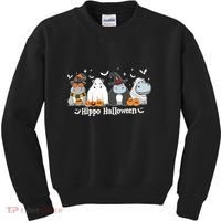 Cute Baby Hippo Moo Deng Fall Kids Sweatshirt thumb 0