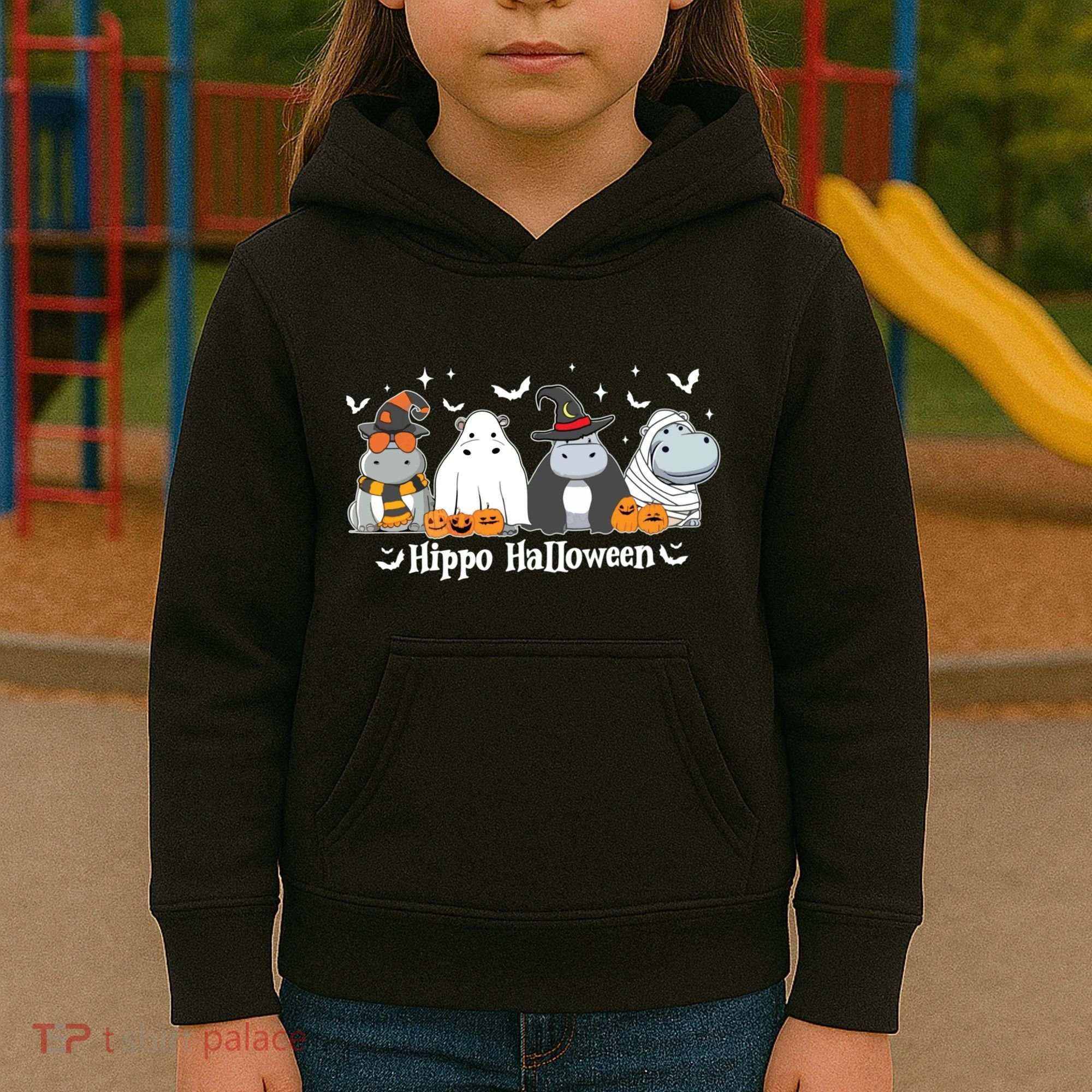 Cute Baby Hippo Moo Deng Fall Kids Hoodie