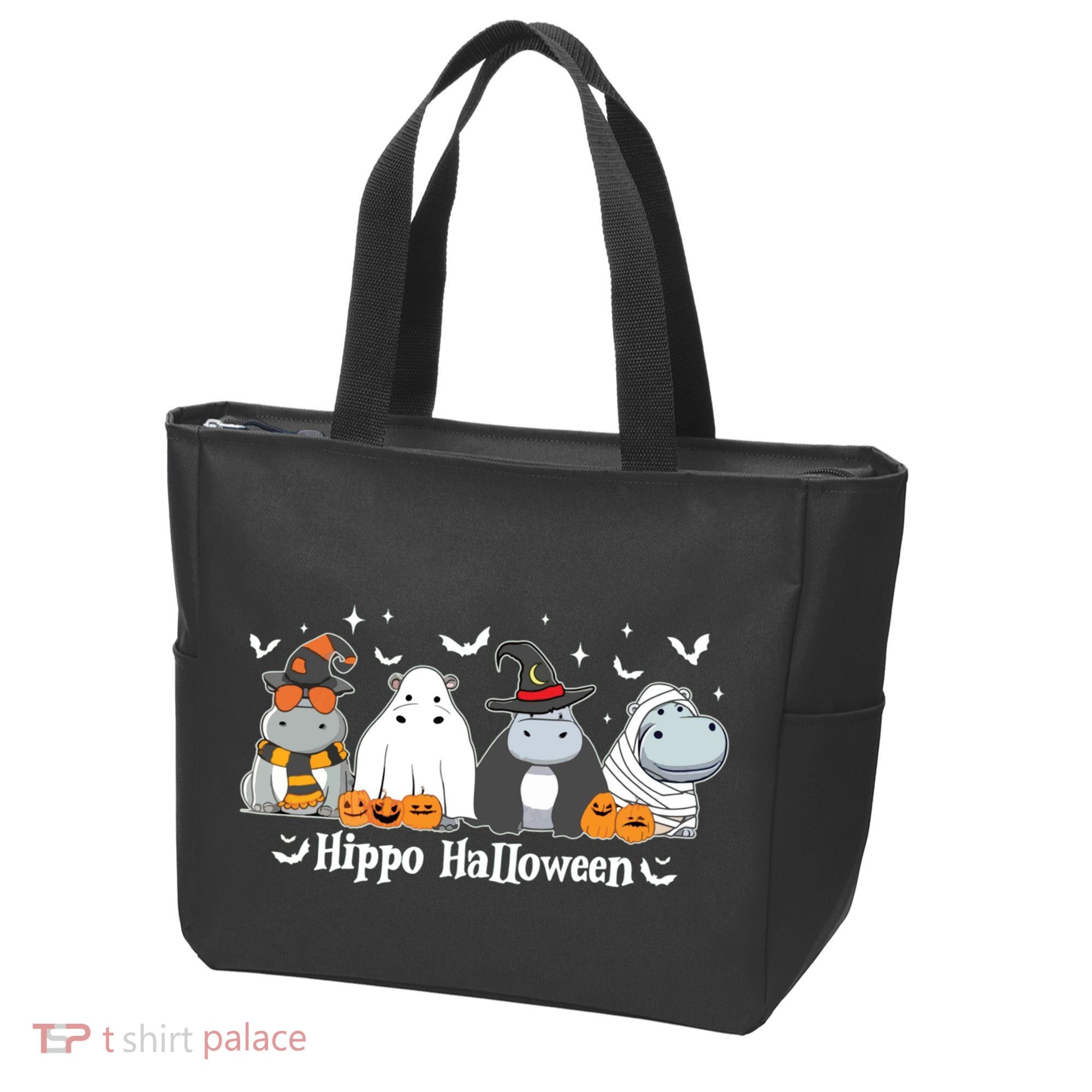 Cute Baby Hippo Moo Deng Fall Tote Bag