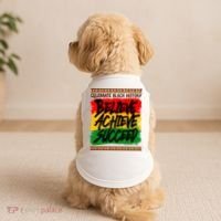 Celebrate Black History Believe Achieve Succeed Doggie Tank thumb 2