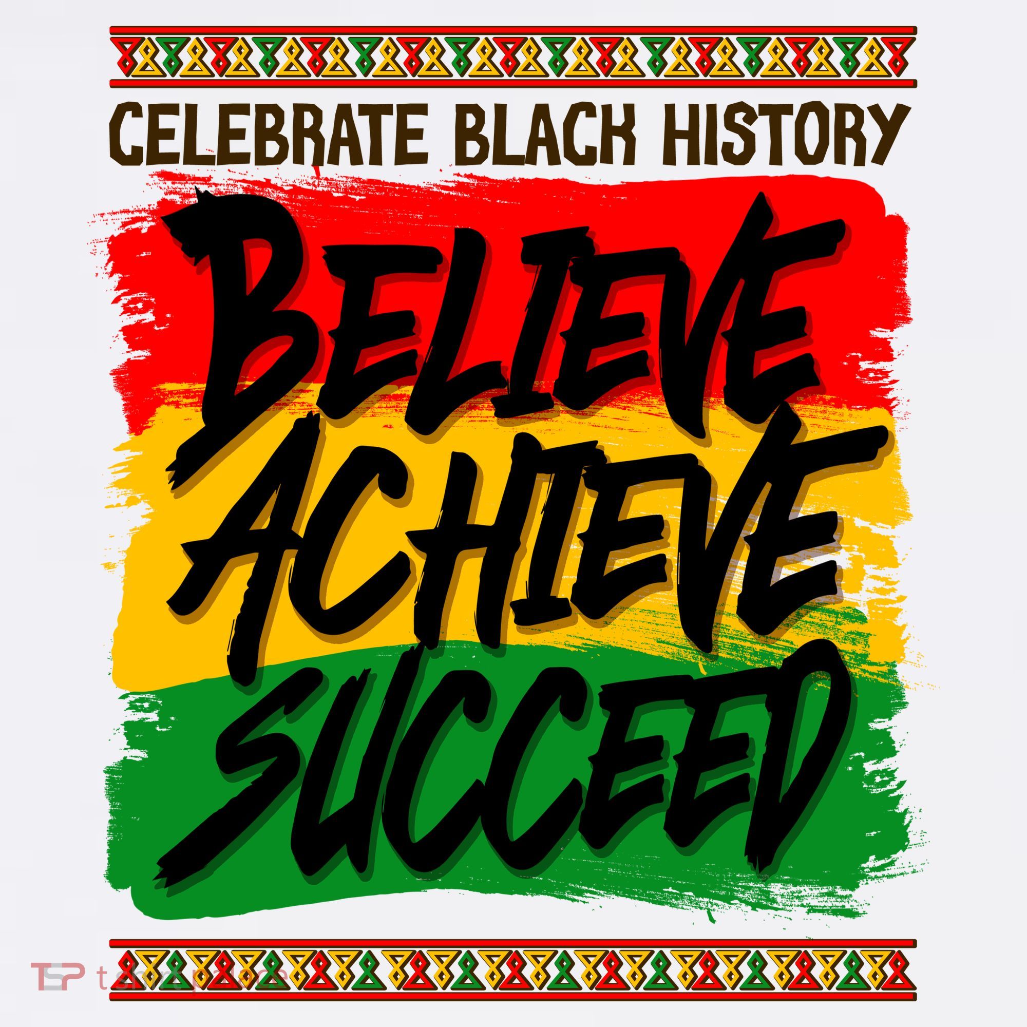 Celebrate Black History Believe Achieve Succeed Sweatshirt