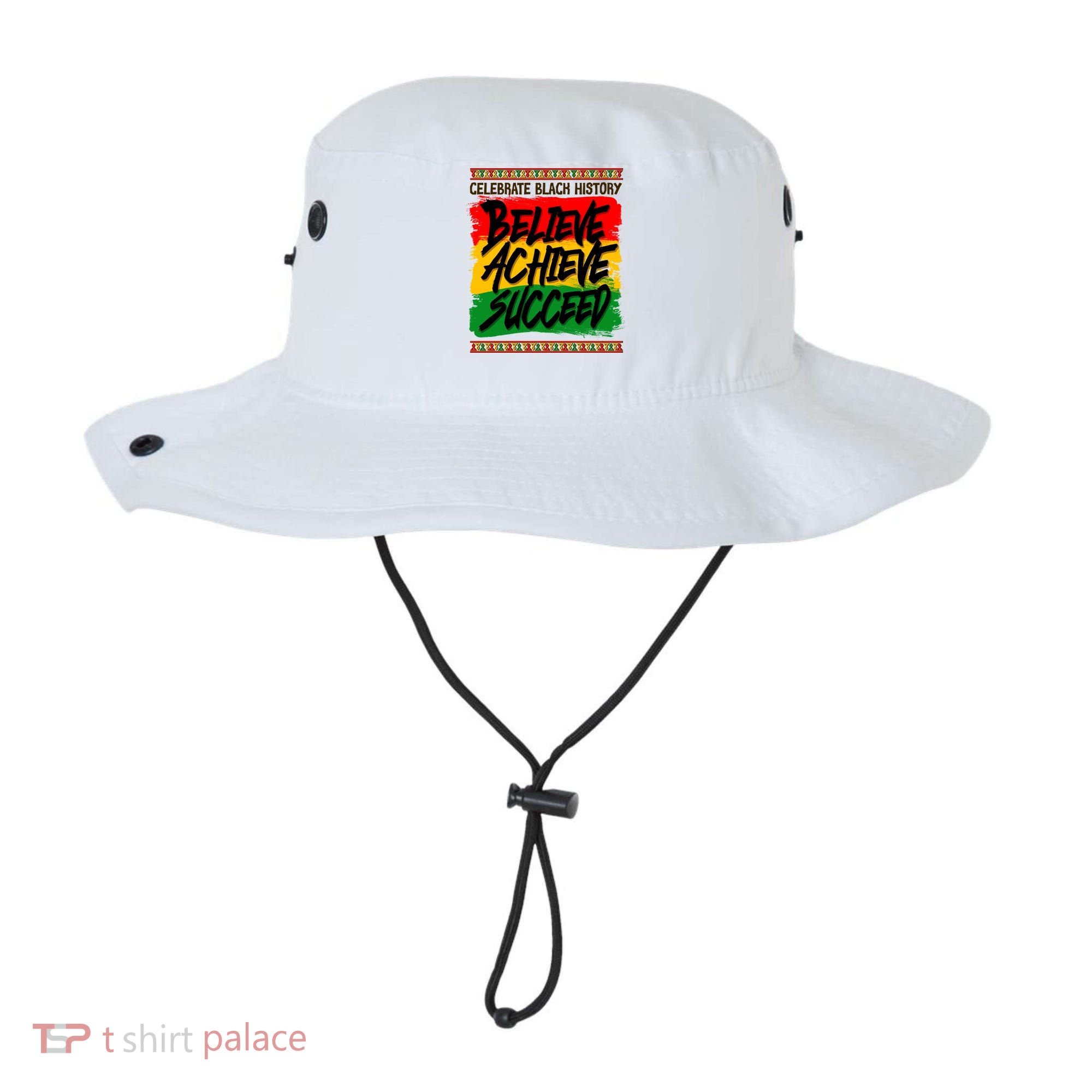 Celebrate Black History Believe Achieve Succeed Bucket Hat