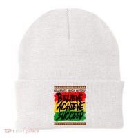 Celebrate Black History Believe Achieve Succeed Beanie thumb 0