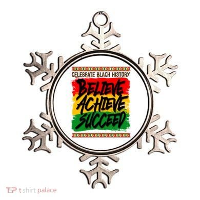 Celebrate Black History Believe Achieve Succeed Ornament