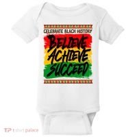 Celebrate Black History Believe Achieve Succeed Baby Bodysuit thumb 0