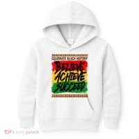 Celebrate Black History Believe Achieve Succeed Kids Hoodie thumb 0