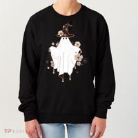 Cute Boho Halloween Ghost Women's Sweatshirt thumb 0
