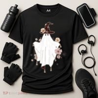 Cute Boho Halloween Ghost Cooling Performance Crew T-Shirt thumb 3