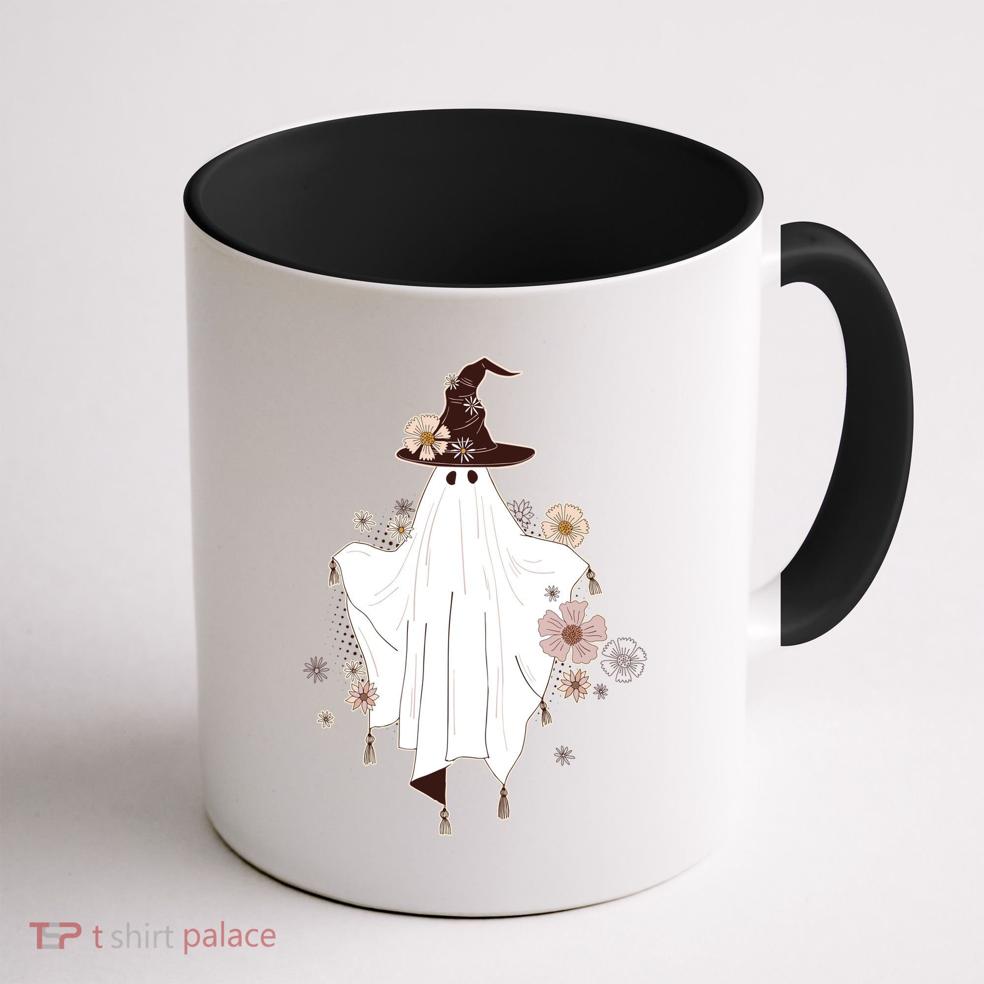 Cute Boho Halloween Ghost Coffee Mug