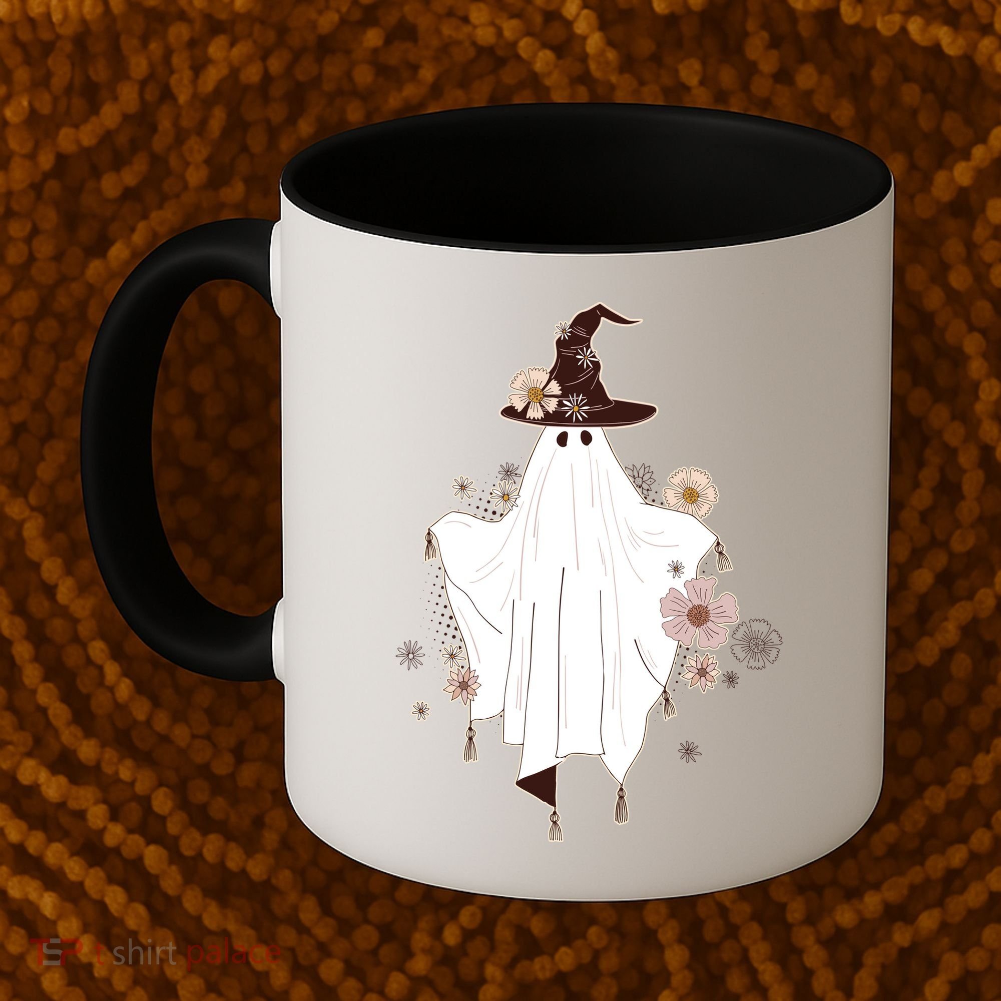 Cute Boho Halloween Ghost Coffee Mug