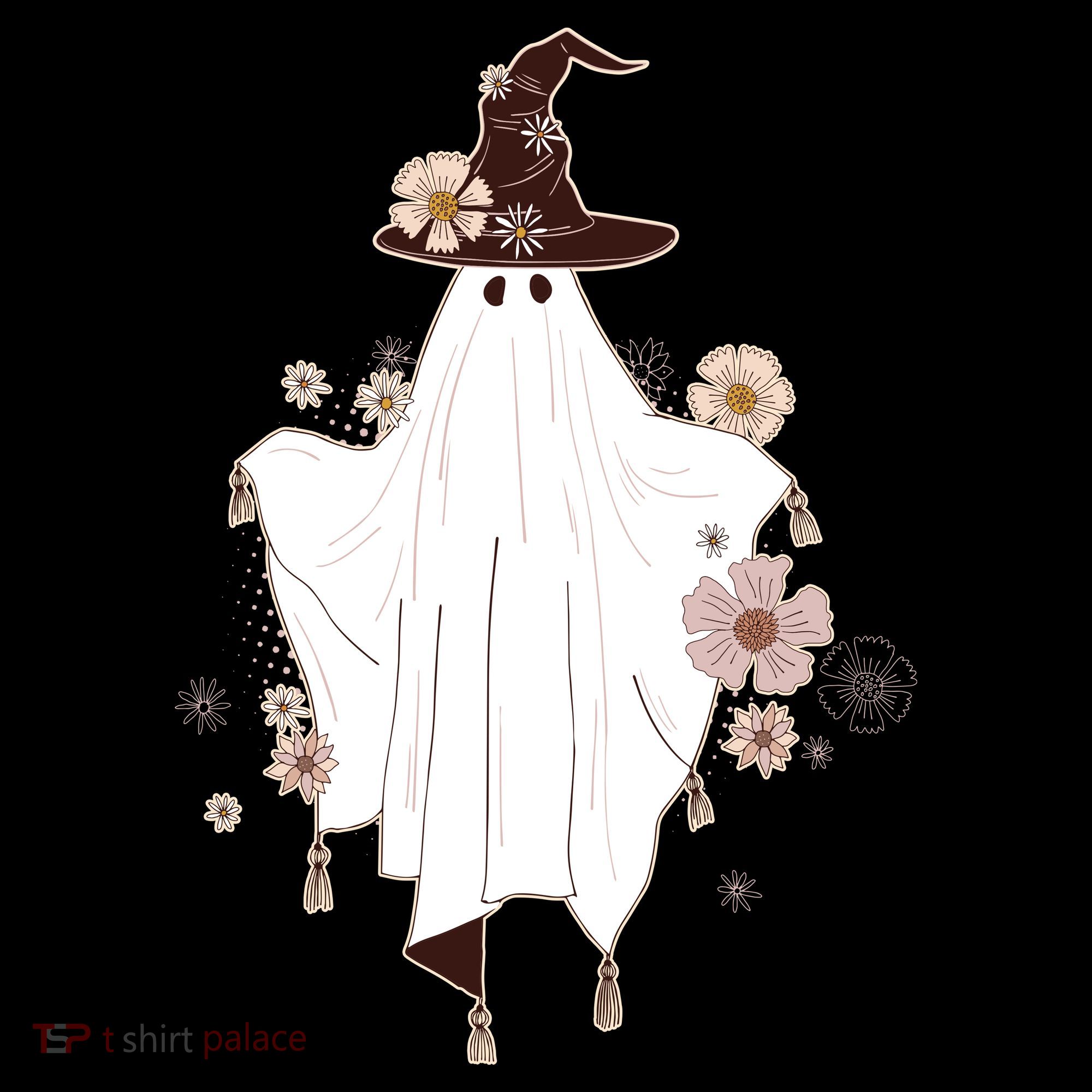 Cute Boho Halloween Ghost Women's Hoodie
