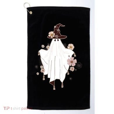 Cute Boho Halloween Ghost Golf Towel