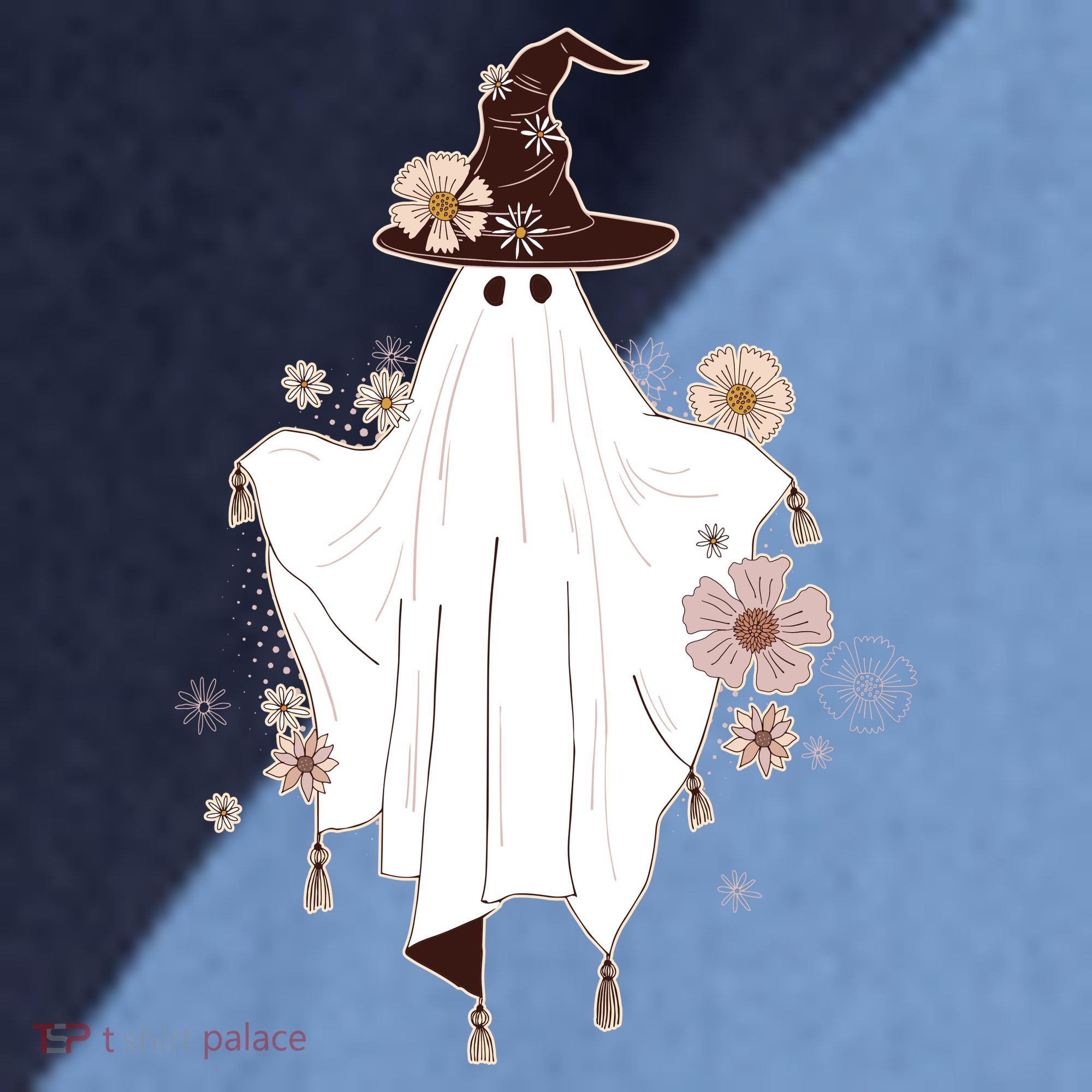 Cute Boho Halloween Ghost Raglan Baseball Sleeve Shirt