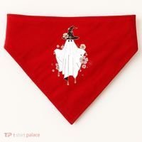 Cute Boho Halloween Ghost USA-Made Doggie Bandana thumb 0