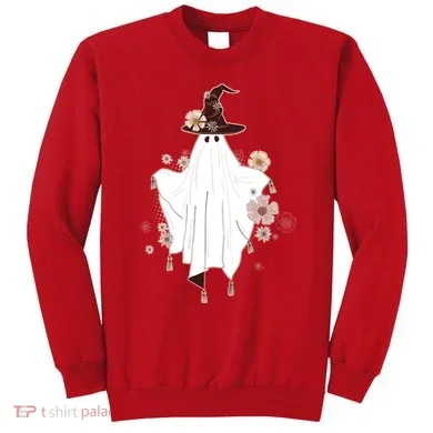 Cute Boho Halloween Ghost Sweatshirt